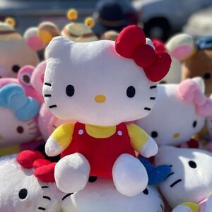 NWT SANRIO 11” Classic Hello Kitty Plushie red